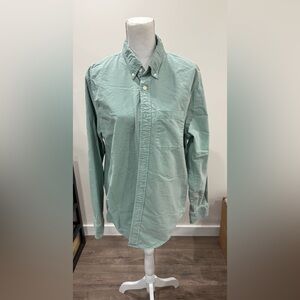 Abercrombie & Fitch Light Green Casual Button-Down Shirt Size XL 100% Cotton